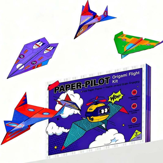 🛩️Creative DIY Paper Airplane Set For Kids🎄