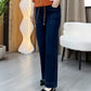 ⏰Women's Drawstring Straight-Leg Jeans with Elastic Waist👖