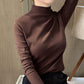 🔥Limited stock available 62% OFF🔥Women's Comfortable Solid Color Half High Neck Long Sleeve Top