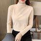🔥Limited stock available 62% OFF🔥Women's Comfortable Solid Color Half High Neck Long Sleeve Top