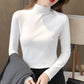 🔥Limited stock available 62% OFF🔥Women's Comfortable Solid Color Half High Neck Long Sleeve Top
