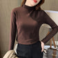 🔥Limited stock available 62% OFF🔥Women's Comfortable Solid Color Half High Neck Long Sleeve Top
