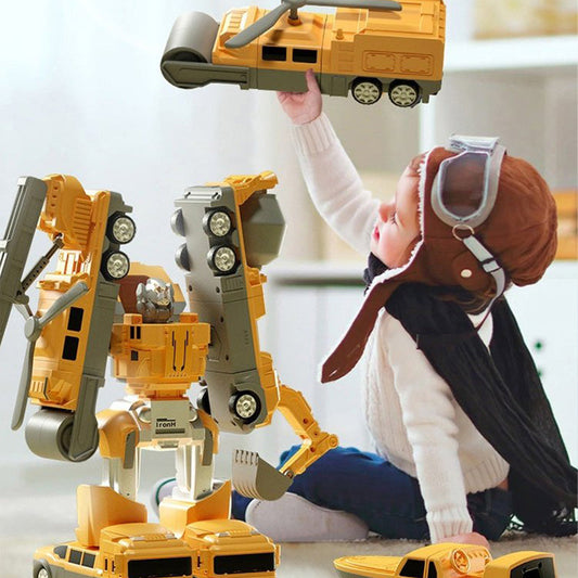 🔥Limited stock available 50% OFF🔥Magnetic Transform Engineering Car Assembled Toys