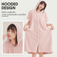Women's Cosy Hooded Textured Grid Bathrobe（50% OFF）