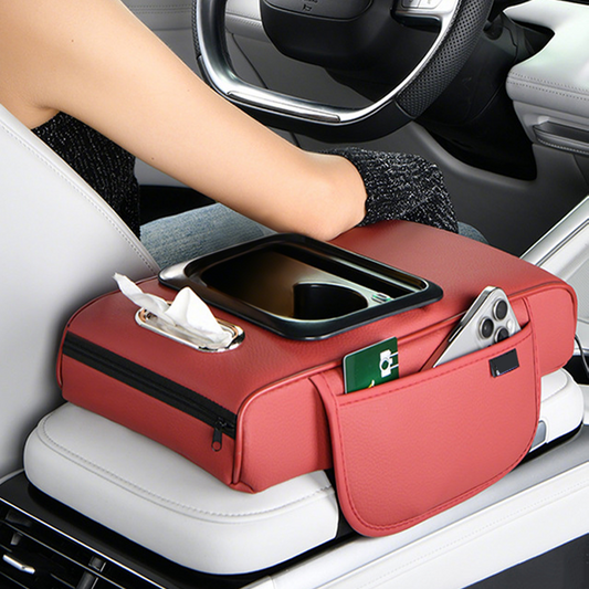 💥Hot Sale💥Upgrade Your Ride: Armrest Organizer w/ USB Ports 🚗⚡