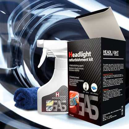 🔥Automotive Headlamp Refurbisher & Crystallization Coating Agent Kit🚗✨