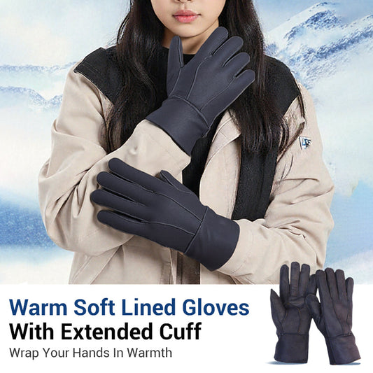 🎉Winter Hot Sale🎉Warm Soft Lined Gloves With Extended Cuff