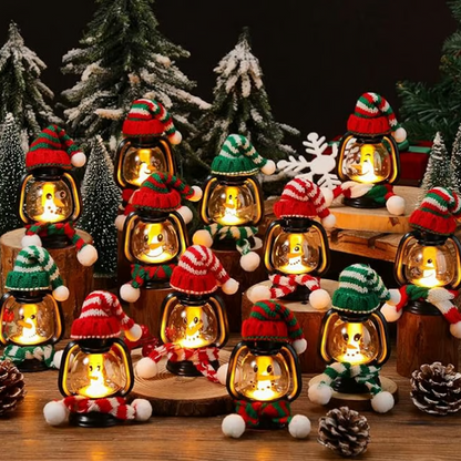 ⛄ 50% OFF NOW! ✨ Mini Snowman Lantern - LED Light with Removable Hat & Scarf for Festive Holiday Decor 🎄💡