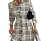 ⏳Time-Limited Special⏰Women’s Graceful Plaid A-Line Shirt Dress