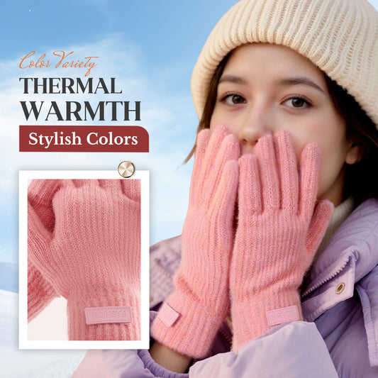 Warm Thermal Knit Touchscreen Gloves