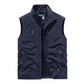 Men's Oversized Sleeveless Vest Jacket with Pockets