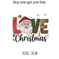 Christmas Themed Heat Transfer Sticker