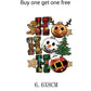 Christmas Themed Heat Transfer Sticker