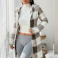 🔥Hot Sale Offers-Women's Plaid Zip-Up Hooded Jacket