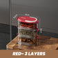 🧂 50% OFF NOW! 🫙 Multi-layer Sealed Spice Organizer – Airtight, Space-Saving & Transparent for Easy Kitchen Storage 🌶️📦✨