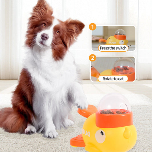 🐾 LIMITED-TIME 50% OFF! ✨ 2-in-1 Interactive Pets Puzzle Toy & Feeder – Duck Design, Treat Dispenser, Non-Slip Base 🦆