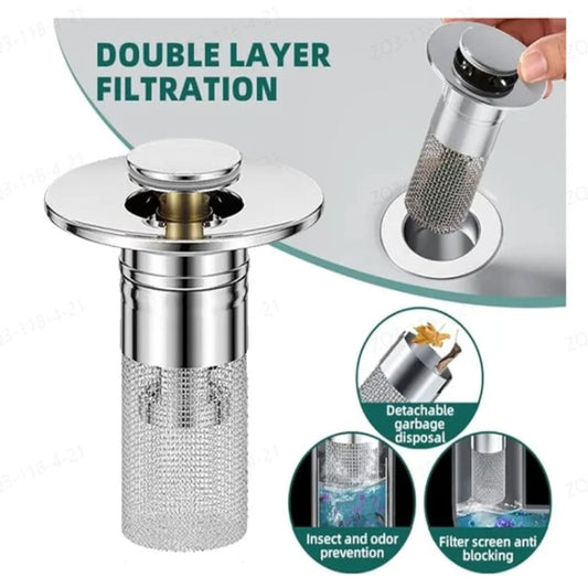 Stainless Steel Floor Drain Filter – Stop Hair Clogs Before They Start