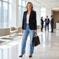 📢📢50%  OFF !! ⏰Effortless Chic Relaxed Fit Wide-Leg Jeans