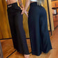 👖 50% OFF! 💃 Women's trousers – High waist, wide leg, with belt accent & versatile look ✨