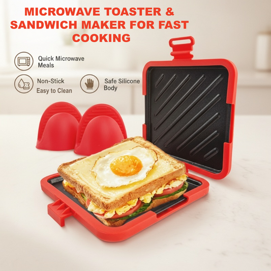 🥪 LIMITED-TIME OFFER—56% OFF! 🔥 Microwave Toaster & Sandwich Maker – Fast Cooking, Non-Stick & Easy to Clean ✨