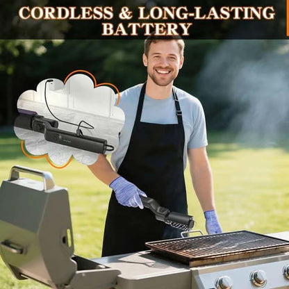🔥57% OFF NOW! 🍖 Cordless Electric BBQ Brush Cleaner – Deep Cleaning, Long Handle & Rechargeable 🔋