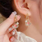 🎁60% OFF NOW!!!🔥Apricot Leaf Pearl Earrings Romantic Valentine's Day Gift