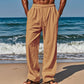 👖 LIMITED-TIME 50% OFF! ✨ Men's Breathable Linen Trousers – Loose Fit, Drawstring Waist, Functional Pockets 🌿
