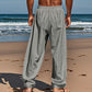 👖 LIMITED-TIME 50% OFF! ✨ Men's Breathable Linen Trousers – Loose Fit, Drawstring Waist, Functional Pockets 🌿