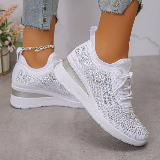 🔥🎁New arrival 50% OFF💥Rhinestones-Embellished Breathable Mesh Sneakers