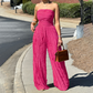 💐50% OFF ! Wide-Leg Strapless Jumpsuit – Comfort & Freedom to Move 🌸🌿【Soft Price】