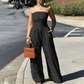 💐50% OFF ! Wide-Leg Strapless Jumpsuit – Comfort & Freedom to Move 🌸🌿【Soft Price】