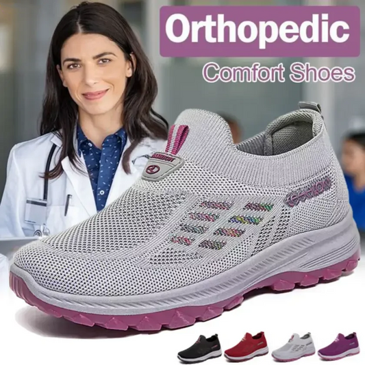 🔥While Supplies Last 58% OFF!🎉 Fly Knit Woven Orthopedic Arch Support Slip-on Shoes