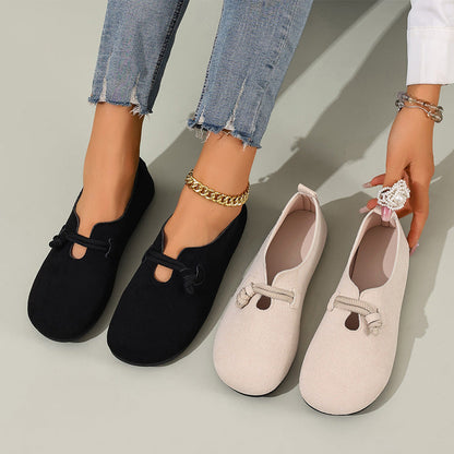 💐56% OFF ! Faux Suede Slip-On Flats – Easy On/Off, Perfect for Daily Wear 🚶‍♀️✨【Limited Offer】