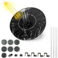 🎁Solar Fountain, Solar Powered Bird Bath Fountain Pump with 4 Nozzles 1.4W Solar Panel Kit Water Pump, Outdoor Watering Submersible Pump for Pond, Pool, Garden, Fish Tank