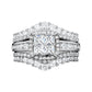 💍 LIMITED-TIME 50% OFF! 💥 Women's Princess Cut Cubic Zirconia Filled Ring – Pave Setting, Multi-Layer Band, Sparkle ✨