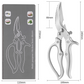 Heavy-Duty Multifunctional Kitchen Shears