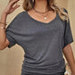 👚 50% OFF NOW! 🌊 Women's Casual Off-Shoulder Short Sleeve T-Shirt – Soft & breathable – Flirty neckline, relaxed fit – perfect for summer days or beach cover-ups ☀️