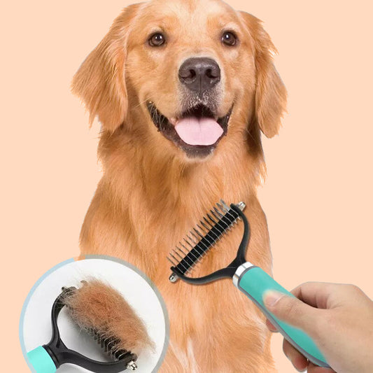 📢📢50% OFF !! ⏰Double-Sided Deshedding Pet Grooming Brush
