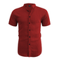 ⏳LAST DAY SALE 50% OFF🔥 Men's Summer Stand Collar Short Sleeve Shirt – Breathable Material, Modern Fit & Ideal for Casual or Work 💼