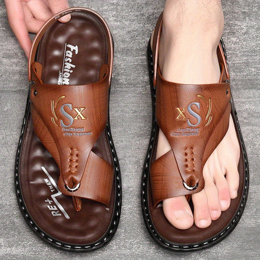 📢📢46% OFF !! ⏰Breathable Soft Leather Outdoor Sandals for Men in Plus Sizes