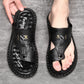 📢📢46% OFF !! ⏰Breathable Soft Leather Outdoor Sandals for Men in Plus Sizes