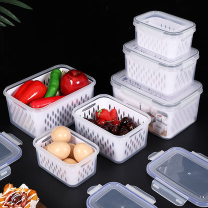 🍇 3-Pack Berry Keeper for Fridge | Fruit Containers with Drain Tray | Keeps Produce Dry & Fresh Longer
