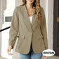 🥰Spring  Sale-50% OFF💛Elegant Soft Solid Color Lapel Buttons Jacket