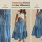 👗 50% OFF NOW! ⏰ Women's High Waisted Tiered A-Line Denim Maxi Skirt – Flattering, flowy & perfect for everyday casual chic 💙