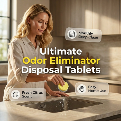 🎉 2026 Sale — Over 47,000 Sold! 💞 Garbage Disposal Cleaner and Deodorizer Tablets – Fresh Citrus Kitchen Bliss 🌸