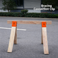 Sawhorse Bracket – Heavy-Duty, Down Clamp, Anti-Slip, Steel ✨