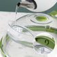 Clear Microwave Splatter Cover with Water Steamer and Handle