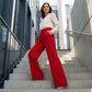 🌸 50% OFF NOW! 🌸Women's High-Waist Wide-Leg Solid Color Trousers