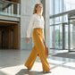 🌸 50% OFF NOW! 🌸Women's High-Waist Wide-Leg Solid Color Trousers