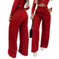 🌸 50% OFF NOW! 🌸Women's High-Waist Wide-Leg Solid Color Trousers